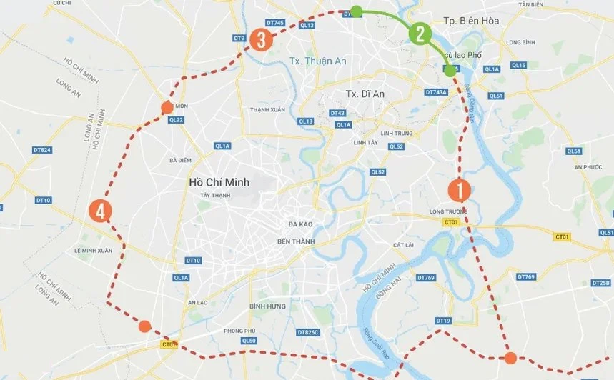 Sẽ khởi công 8,75 km đường vành đai 3 đoạn Tân Vạn - Nhơn Trạch trong tháng 3/2022